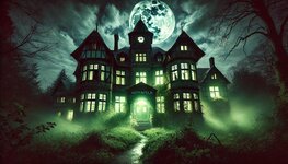 DALL·E 2024-10-16 20.15.52 - A creepy scene of the Hohenfeld House at night, partially illumin...jpg