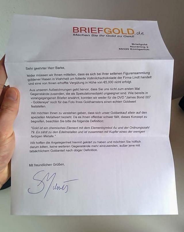 Briefgold