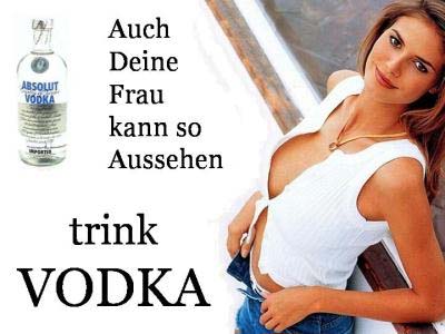 Lustige Werbung Wodka