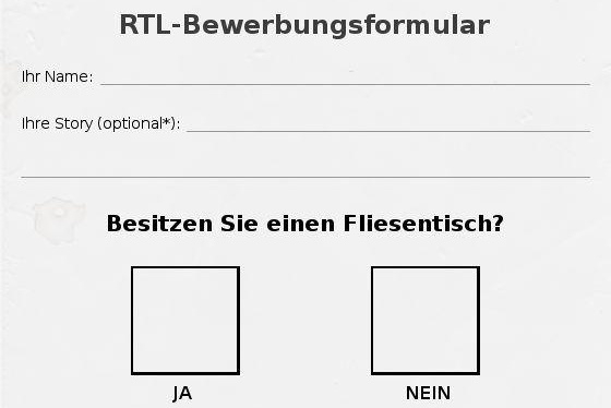 RTL-Bewerbung